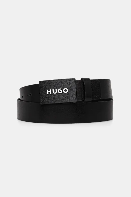 HUGO cintura in pelle Planet friendly nero 50536879