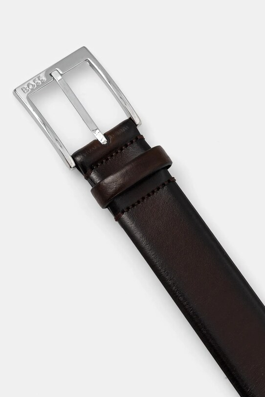 Кожаный ремень BOSS 50482241 коричневый SS25