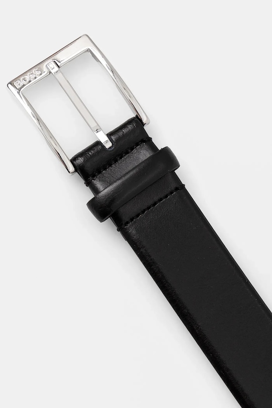 BOSS pasek skórzany 50482241 czarny SS25