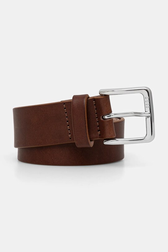 BOSS curea de piele maro 50542192