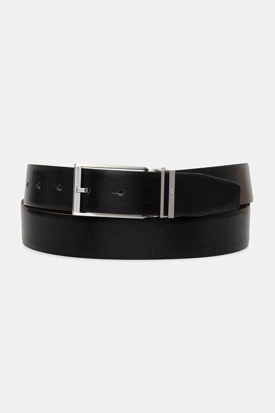 Δερμάτινη ζώνη BOSS 50542239 μαύρο SS25
