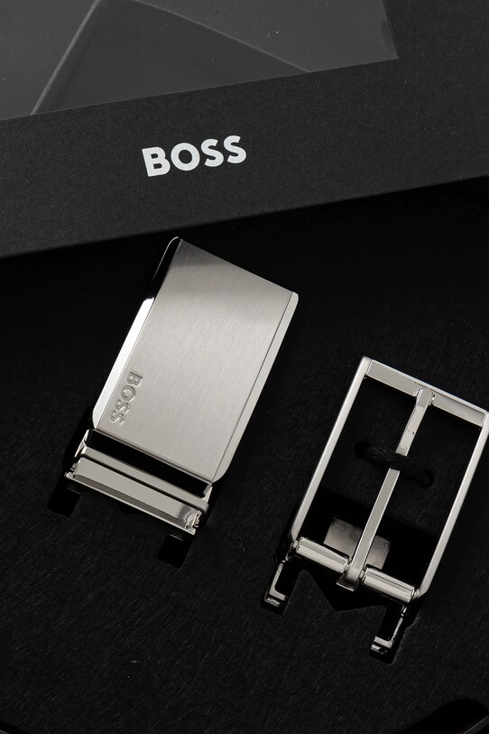 Δερμάτινη ζώνη BOSS μαύρο 50542239