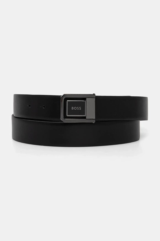 BOSS curea de piele cu doua fete Gift Box negru 50543165
