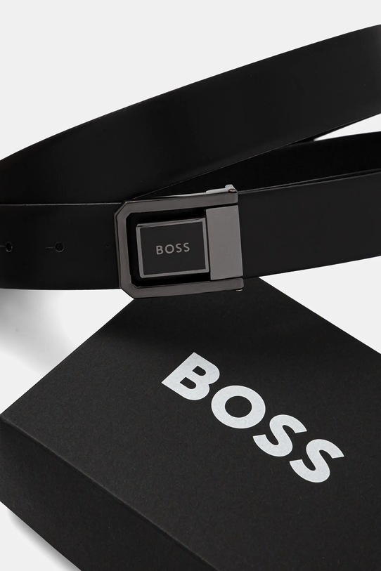 BOSS curea de piele cu doua fete negru 50543165