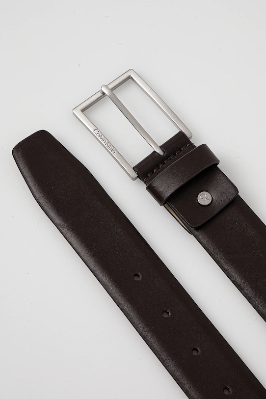 Calvin Klein pasek skórzany K50K512833 brązowy SS25