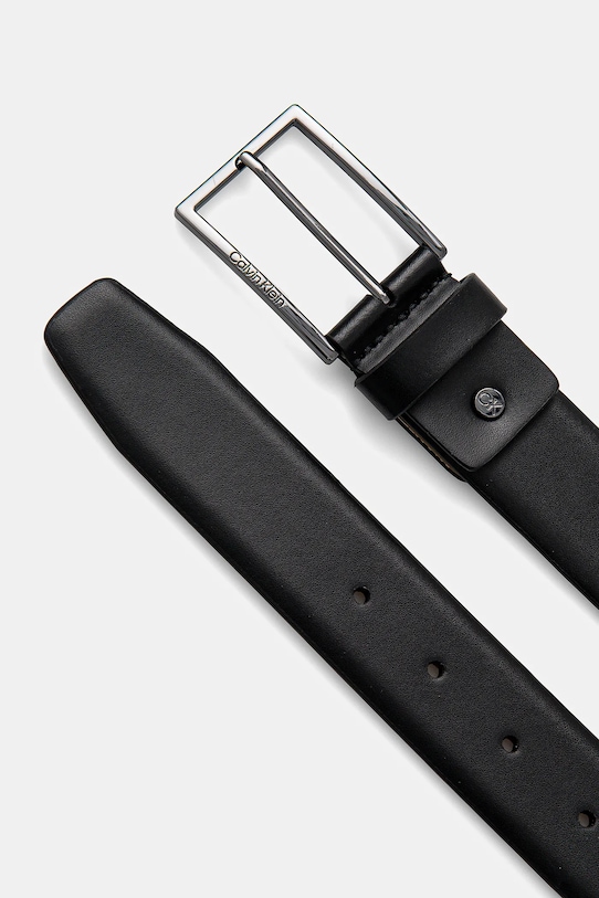 Calvin Klein pasek skórzany K50K512833 czarny SS25