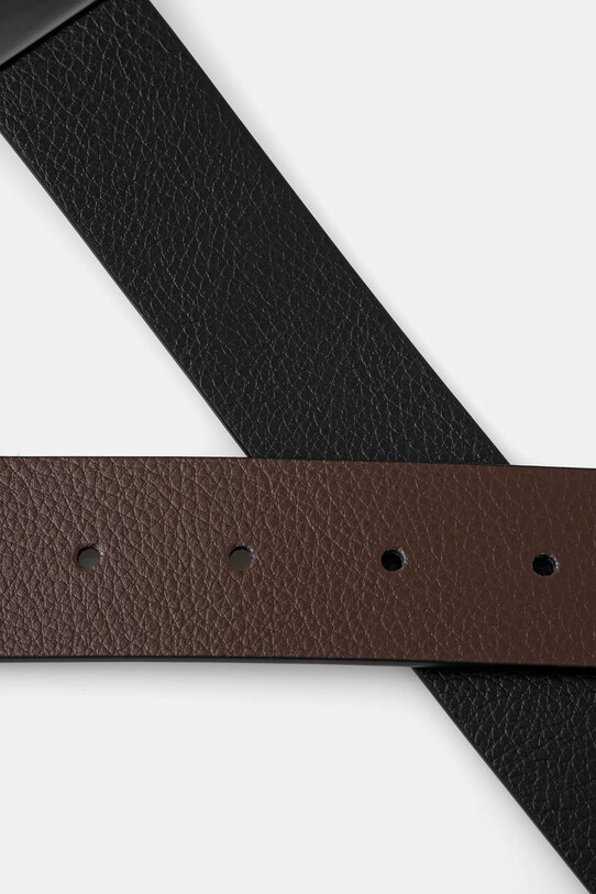 Accesorii Tommy Hilfiger curea de piele cu doua fete AM0AM13173 negru