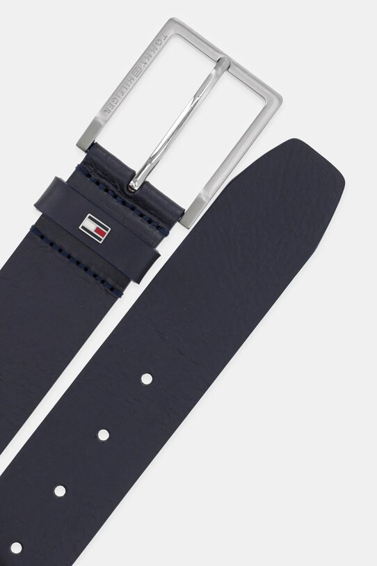 Шкіряний ремінь Tommy Hilfiger AM0AM13175 темно-синій SS25