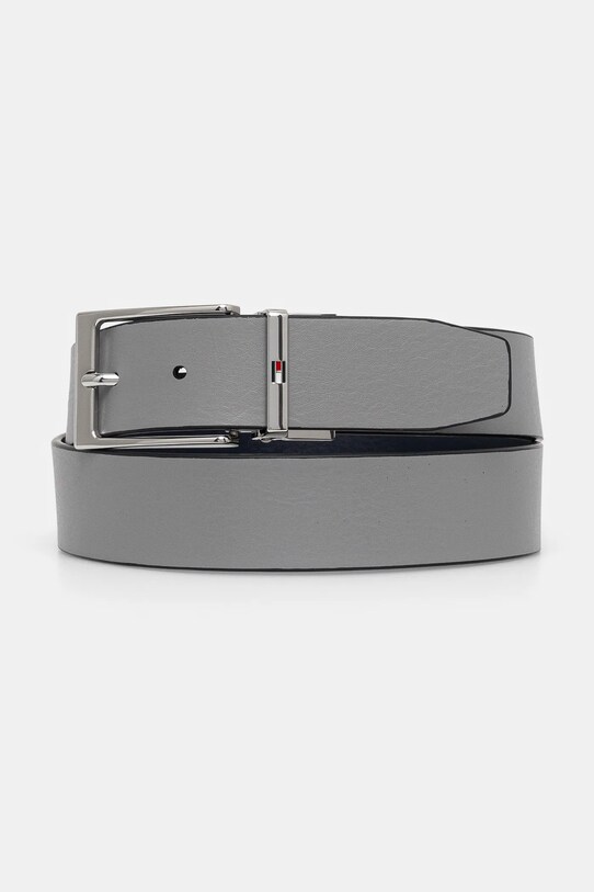Kožený pásek Tommy Hilfiger AM0AM13178 námořnická modř SS25