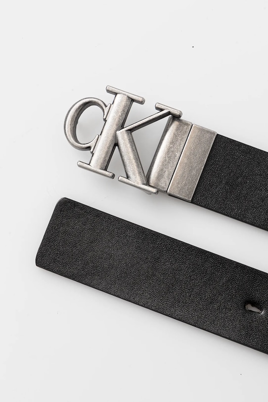 Αναστρέψιμη ζώνη Calvin Klein Jeans LV04G7002G μαύρο SS25