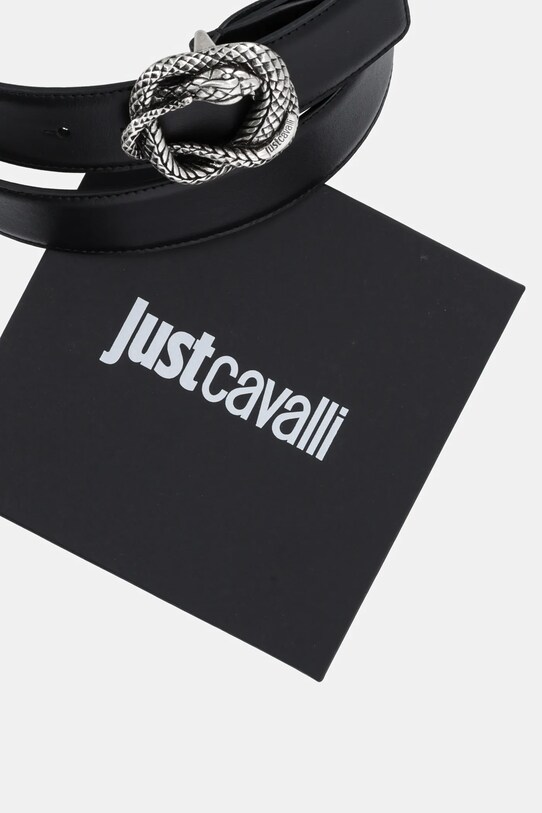 Akcesoria Just Cavalli pasek skórzany 78QA6F40.ZP296 czarny