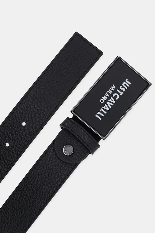 Just Cavalli curea de piele 78QA6F10.ZP295 negru SS25