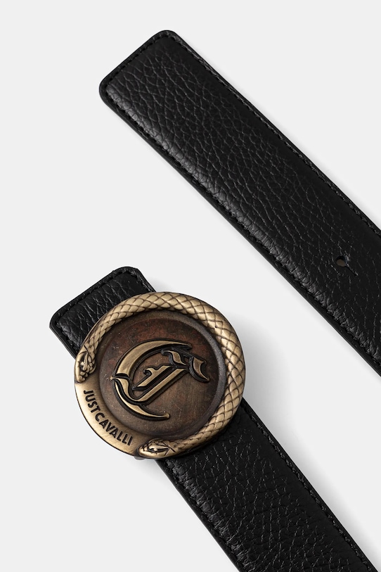 Just Cavalli kifordítható bőröv 78QA6F60.ZP303 fekete SS25