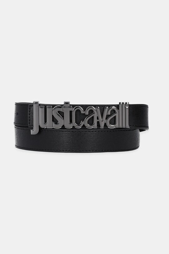 Kožený opasok Just Cavalli Darčekový box čierna 78QA6F30.ZPA42