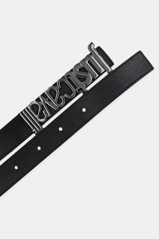 Kožený opasok Just Cavalli 78QA6F30.ZPA42 čierna SS25