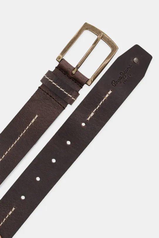 Ζώνη Pepe Jeans AIDAN BELT PM021048 καφέ SS25