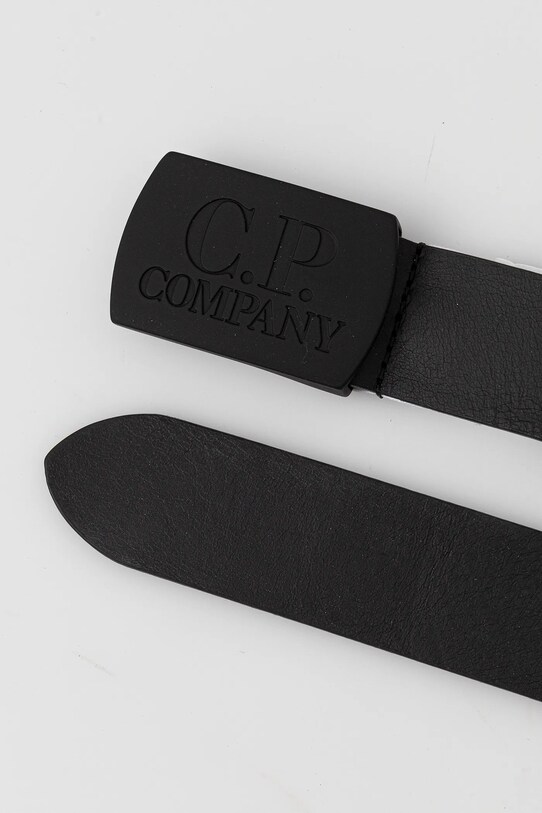 C.P. Company pasek skórzany 18CMAC299A110386A czarny SS25