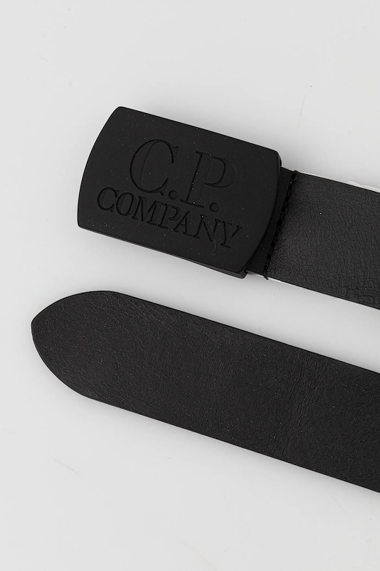 Кожаный ремень C.P. Company 18CMAC299A110386A чёрный SS25