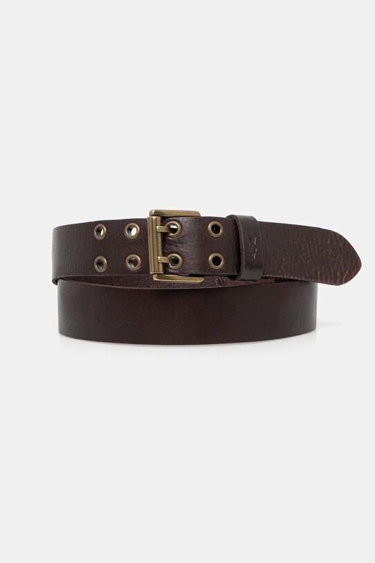 Kožený opasok AllSaints hnedá 29AS400367