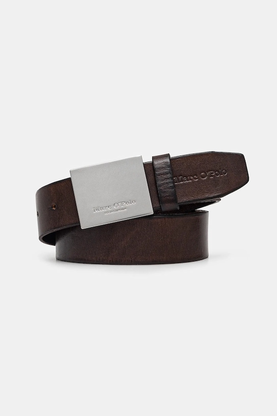 Kožený opasok Marc O'Polo Planet friendly hnedá 50227749501103