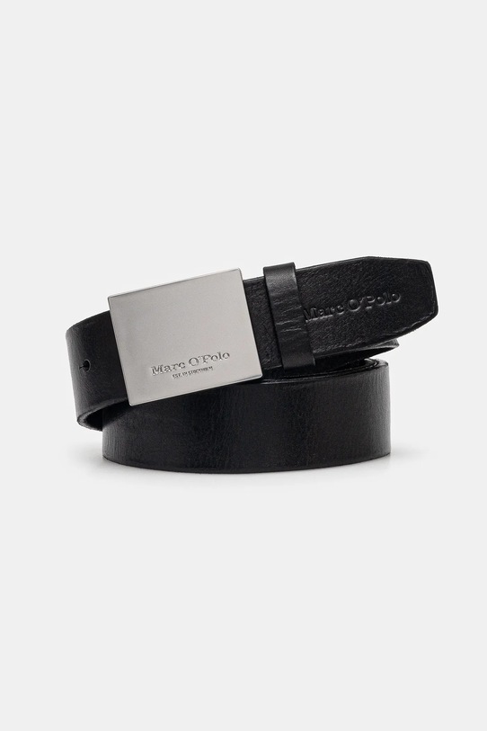 Kožený opasok Marc O'Polo Planet friendly čierna 50227749501103