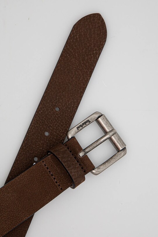 Kožený opasok Timberland TB0A2Q7W2421 hnedá SS25