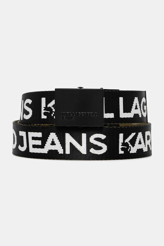 Karl Lagerfeld Jeans pasek dwustronny czarny A1M33131