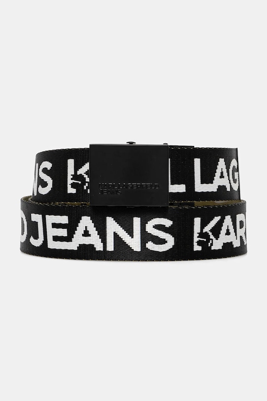 Колан с две лица Karl Lagerfeld Jeans черен A1M33131