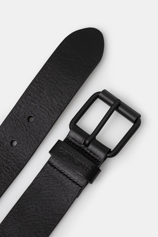 Шкіряний ремінь Carhartt WIP Script Belt I030992.00EXX чорний AA00