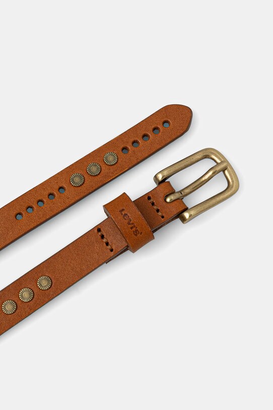 Kožený opasok Levi's 002G6.0001 hnedá SS25