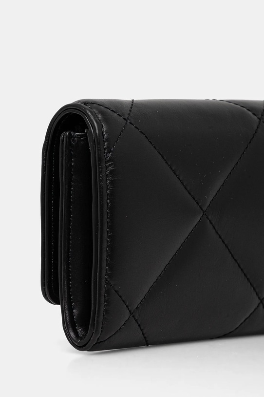 Accesorii Tory Burch portofel de piele Kira 163955.001 negru