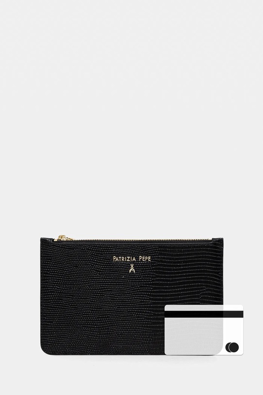 Kožená peněženka Patrizia Pepe černá 8Q0025.L137