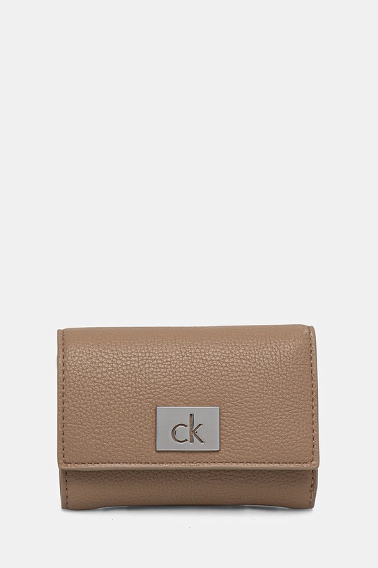 Peněženka Calvin Klein hladký béžová K60K612834