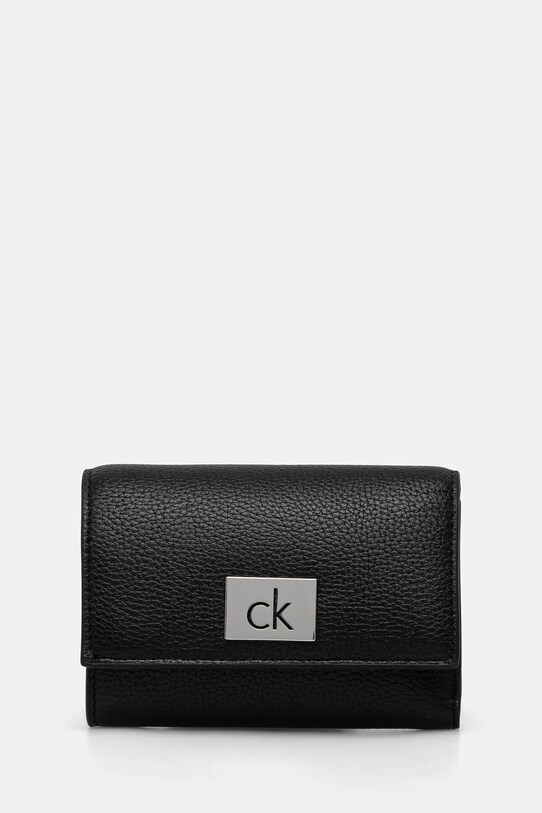 Peňaženka Calvin Klein jednofarebný čierna K60K612834