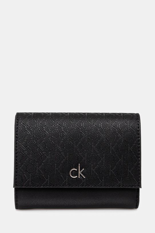 Calvin Klein portfel drobny wzór czarny K60K612841