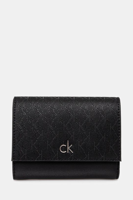 Кошелек Calvin Klein имитация натуральной кожи чёрный K60K612841