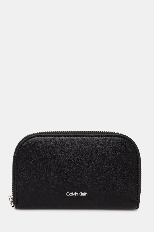 Гаманець Calvin Klein імітація лицьової шкіри чорний K60K612842