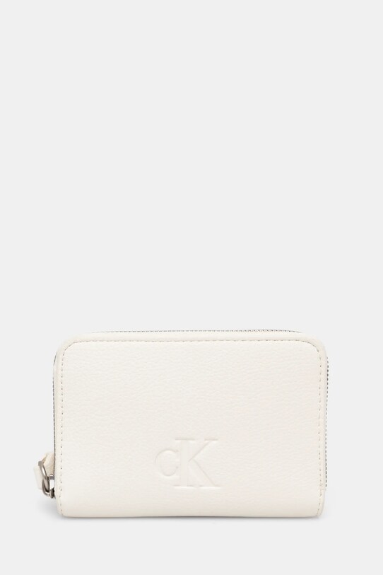 Гаманець Calvin Klein Jeans імітація лицьової шкіри бежевий K60K613058