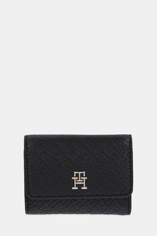 Кошелек Tommy Hilfiger имитация натуральной кожи чёрный AW0AW16919