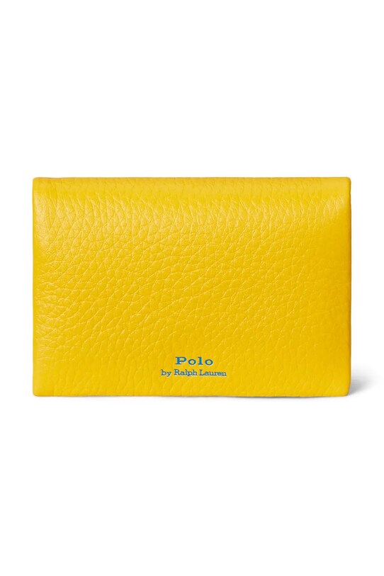 Polo Ralph Lauren portfel skórzany 427949873 żółty SS25