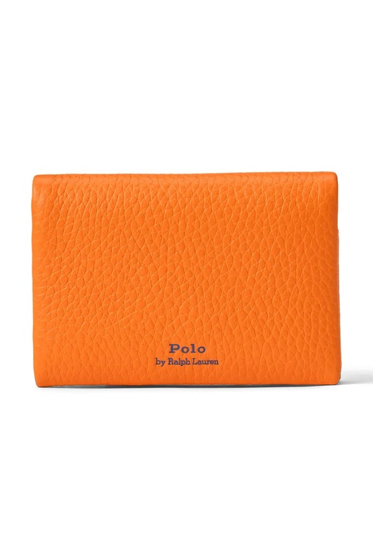Kožená peňaženka Polo Ralph Lauren 427949873 oranžová SS25