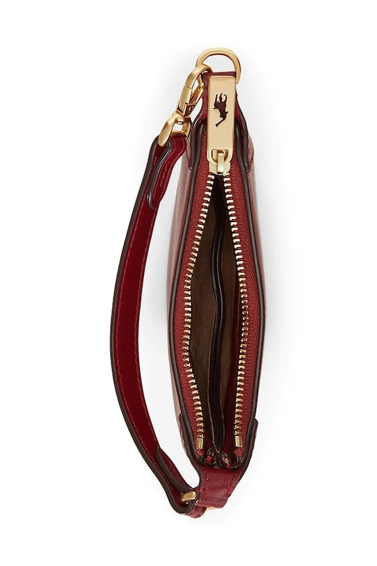 Kožna torba Polo Ralph Lauren bordo 427938050