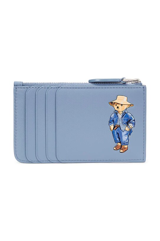 Polo Ralph Lauren portfel skórzany skóra licowa niebieski 427960633