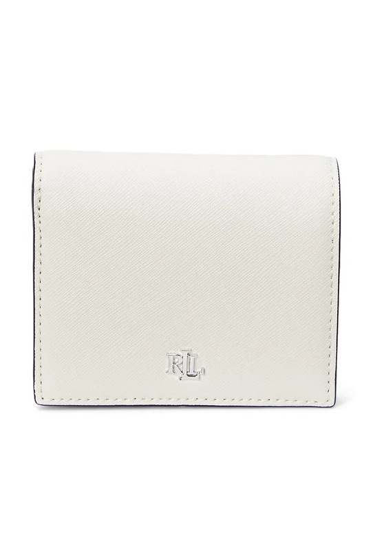 Kožni novčanik Lauren Ralph Lauren bez uzorka bijela 432962112