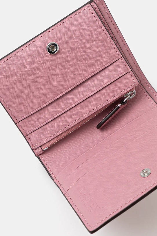 Kožená peňaženka Lauren Ralph Lauren ružová 432962112