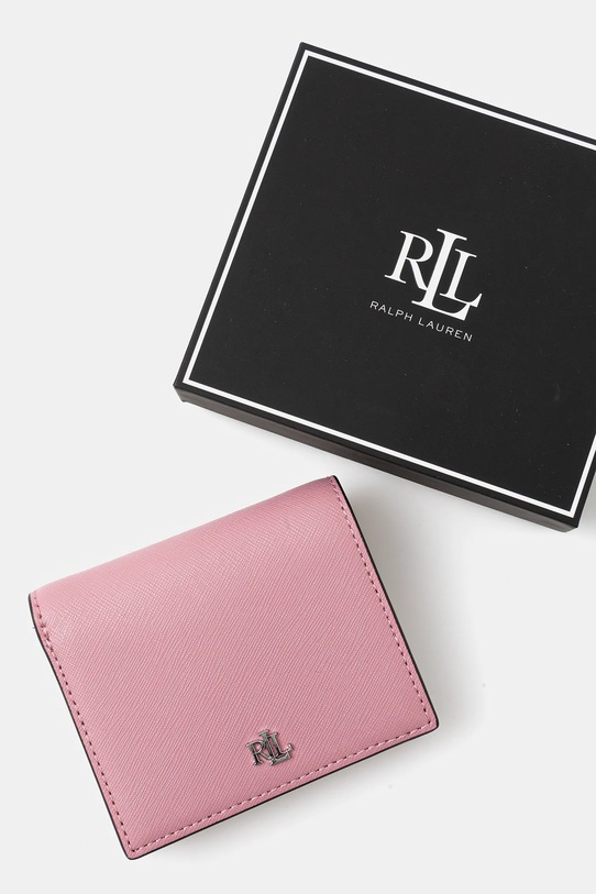 Kožená peňaženka Lauren Ralph Lauren 432962112 ružová