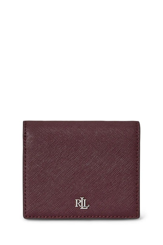 Кожаный кошелек Lauren Ralph Lauren кожа бордо 432962112