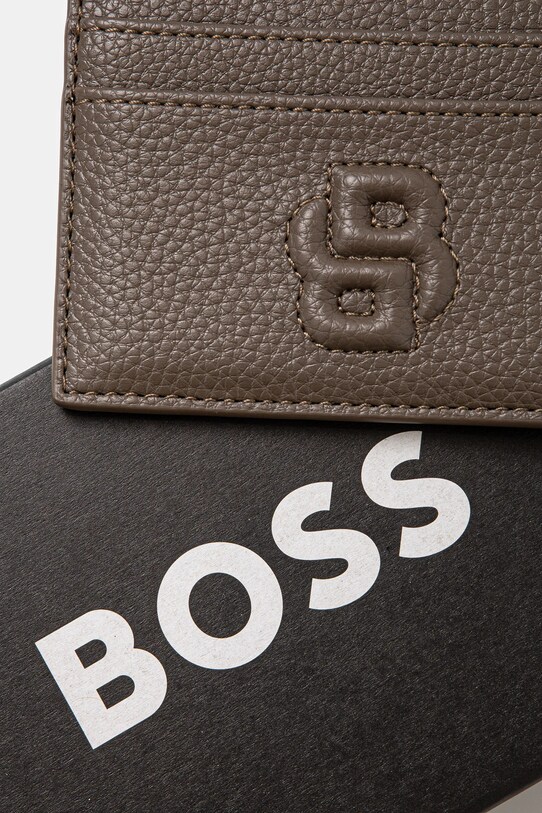 Чохол на банківські карти BOSS бежевий 50536349