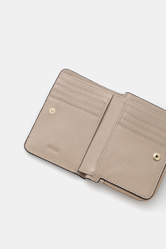 Akcesoria BOSS portfel skórzany 50536382 beżowy