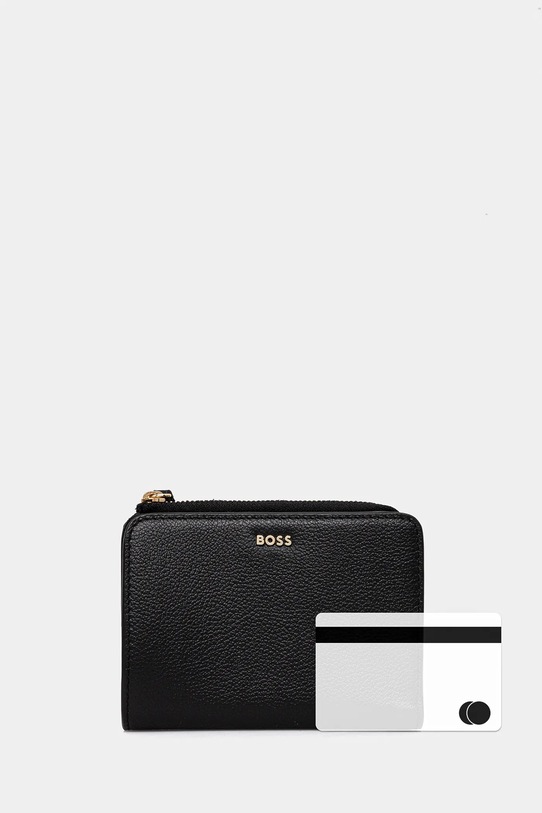 BOSS portfel skórzany 50536382 czarny